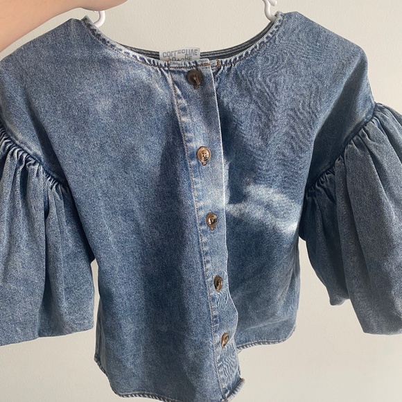 Denim Short Sleeve Shirt from the Future Collective - Picture 1 of 3